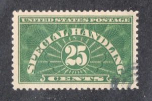 US  STAMPS SCOTT # QE4a  SPECIAL HANDLING 1928  VF/XF HANDSTAMPED  H1875 - Picture 1 of 2