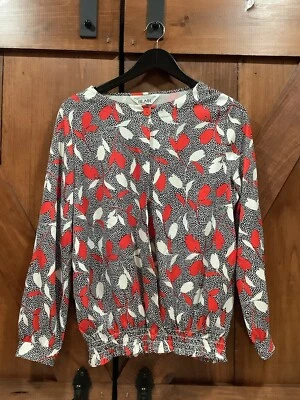 Blusa Artística Rockabilly Vintage Blair Rojo Blanco Flor Mujer Talla Mediana  Foto 1 de 4