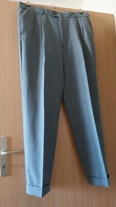Herren Buntfaltenhose Grau Neu Größe 27 - Bild 1 von 8