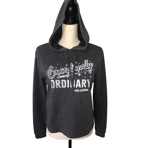 Luna Lovegood Size S Hoodie Gray Exceptionally Ordinary Harry Potter Long Sleeve - Picture 1 of 6