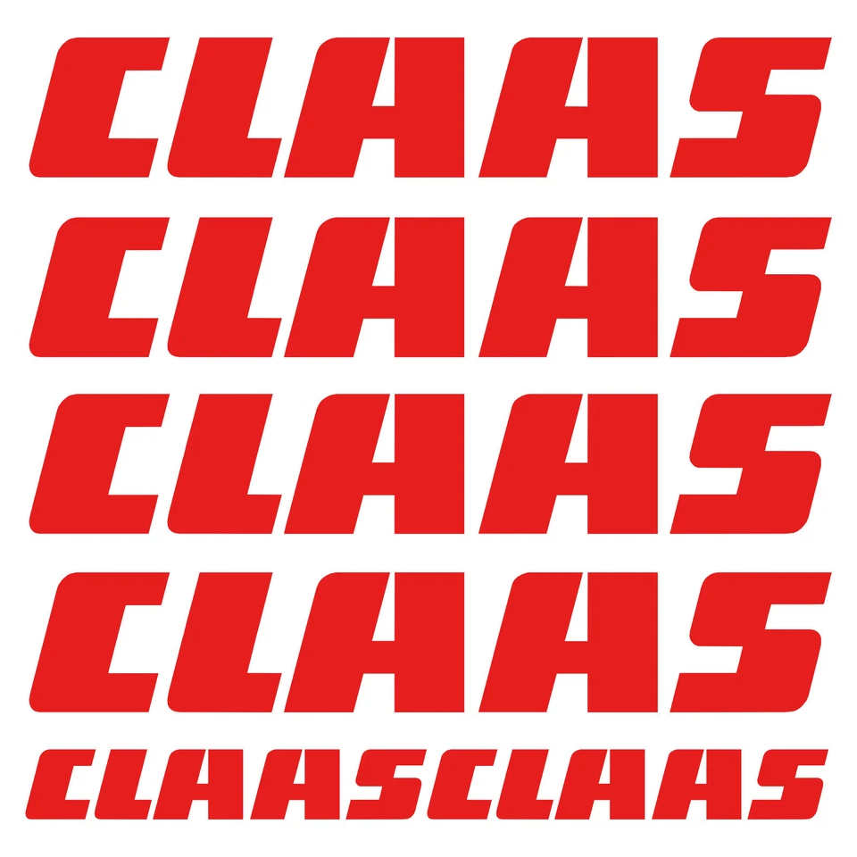 RAWISTICKER Pegatina CLAAS sticker cosechadora combine tractor 6 piezas Pieces