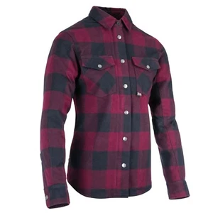 Oxford Kickback 2.0 Damen Armoured Motorrad Motorrad Shirt rot - Bild 1 von 9