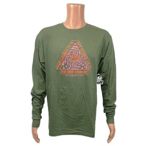 Men's Green NEFF One Of Us Graphic Long Sleeve Tee T-Shirt - Picture 1 of 1