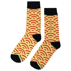 NWT Red Arch Dress Socks Novelty Men 8-12 Multicolor Crazy Fun Sockfly - Picture 1 of 4