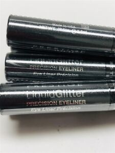 Lot of 6pcs Prestige Liquid Glitter Precision Eyeliner (GLE-01 Starlit Black) 