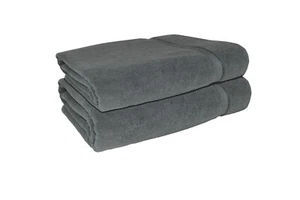 Dunkelgrau Extra Große Jumbo Badelaken 650 g/m² 150 cm x 200 cm Türkische Baumwolle  - Bild 1 von 2