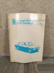 RTC9019/A Triumph 1500 RWD Parts Catalogue Manual British Leyland 1975 - Picture 1 of 14