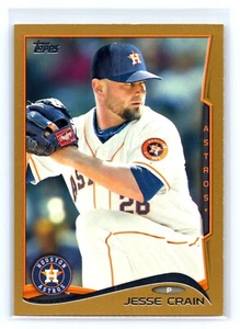 2014 Topps Jesse Crain 469 Gold SN #ed/2014 - Picture 1 of 2