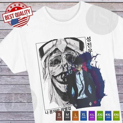 Sung Jinwoo T Shirt Solo Leveling Anime Clothing Cosplay Manga Japanese Tee - image 1 of 4