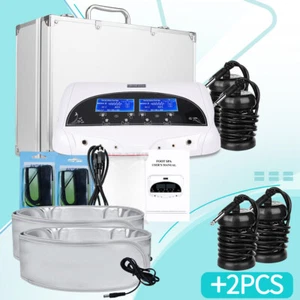 Ionic Foot Spa Bath Detox Chi Cleanse Dual Mode Machine With 4 PACK Arrays - Picture 1 of 11