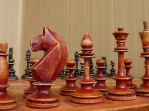 Chess. Vintage, Soviet wooden chess set "Egyptian" - a fantastic gift for men. - Picture 1 of 10