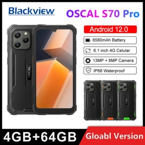 OSCAL S70 Pro IP68 Waterproof Phone 4GB+64GB 6580mAH Helio P35 NFC 13MP Global - Picture 1 of 15