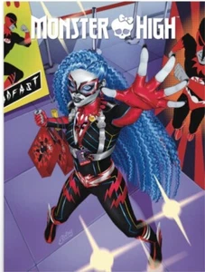Póster de la Convención Monster High SDCC NYCC Deadfast Comic Superhéroe Ghoulia Yelps - Imagen 1 de 1