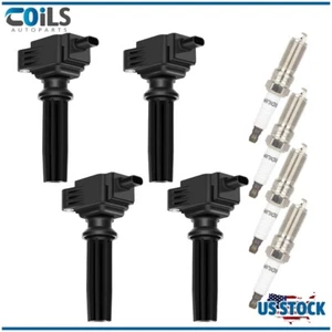 Ignition Coils & Spark Plugs Pack For Ford Mustang Explorer Lincoln Land Rover - Picture 1 of 17