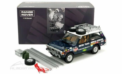ALMOST REAL 1:18 MODELLINO AUTO RANGE ROVER BLU 1971-1972 765K MODELLO DIE CAST - Immagine 1 di 4