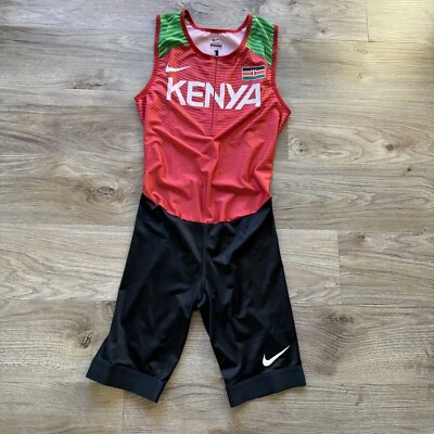 New Nike Pro Elite Kenya Olympic Track & Field Singlet Speedsuit Mens M Medium - Image 1 of 4