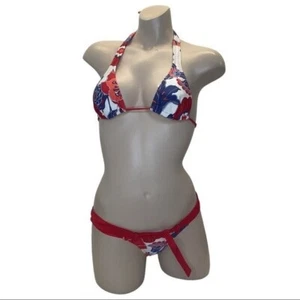 Recco Brazilian Floral Thick Waist Bikini Set NWT - Picture 1 of 4