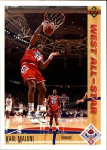 Karl Malone 1991-92 Upper Deck Card # 51 West All-Star Utah Jazz MINT condition - Bild 1 von 2