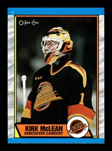 1989-90 O-Pee-Chee Kirk McLean #61 Vancouver Canucks Hockey Card - Picture 1 of 2