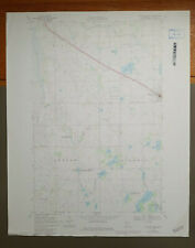 Fosston West, Minnesota Original Vintage 1982 USGS Topo Map 27" x 22"