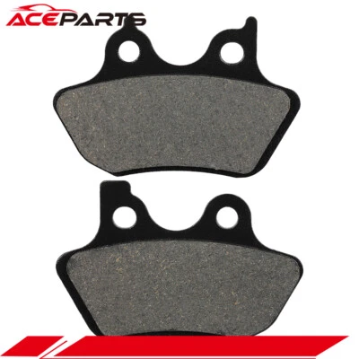 Front/Rear Carbon Fiber Brake Pads For Harley-Davidson EFI FLSTFI Fatboy 2001-06 - Image 1 of 2