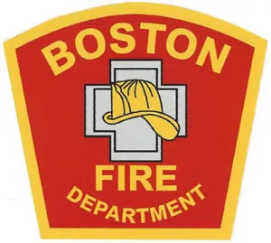 Boston Fire Department 4 1/2" decalcomania vinile NUOVO - Foto 1 di 1