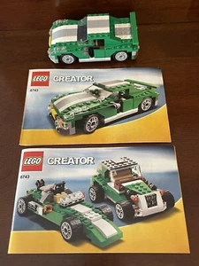 Lego Set 6743 Street Speeder 3-in-1 CREATOR instructions car Set Green Used - Picture 1 of 6