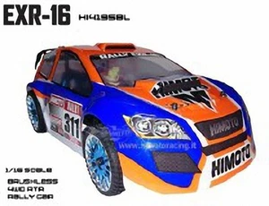 HI4195BL Sport Rally Brushless EXR-16 Himoto 1/16 2.4Ghz 4WD RTR HSP RK - Foto 1 di 1