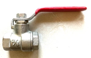 ⅜ Threaded Stainless Steel Ball Valve, rated 300 WOG (Water, Oil and Gas) - Imagen 1 de 6