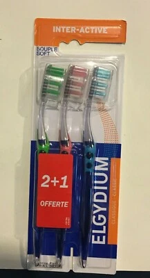 Elgydium Inter-Active Toothbrush - Soft - Interactive - Image 1 of 2