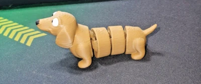 Weiner Flexi Perro, Juguete Articulado Inquieto, Impreso en 3D, Regalo Veterinario, Regalo Perro Mamá Foto 1 de 4