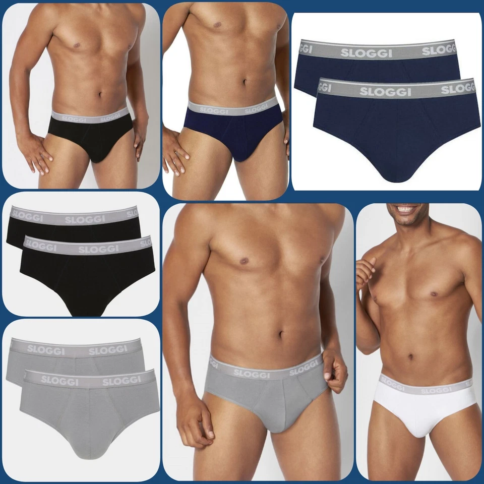 Slip uomo SLOGGI MEN MIDI confezione da 2 pezzi - Intimo maschile - Immagine 1 di 1