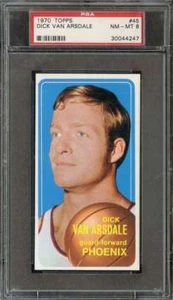 1970-71 TOPPS #45 DICK VAN ARSDALE PSA 8 SUNS - Picture 1 of 2