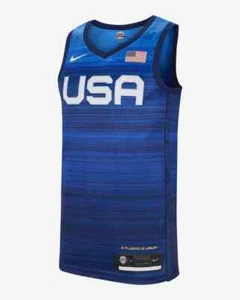$110 NEW Nike Mens Limited Team USA Road Olympic Basketball Jersey CQ0145 Medium - Picture 1 of 8