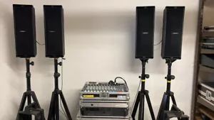 4x BOSE 402 PA Lautsprecher + Stative + Verstärker + Controller + Pult - Bild 1 von 24