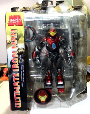 Boneco de ação Marvel Select Ultimate Iron Man novo na caixa - Imagem 1 de 3
