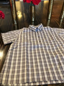 Bonpoint Boys Size 3 Button Down Short Sleeve Plaid Shirt Excellent *Free Ship* - Picture 1 of 10
