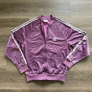 Vintage 80er Adidas ATP Keyrolan Trainingsjacke Herren M Pflaume Lila Trefoil RAR - Bild 1 von 10