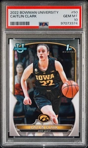 🔥 2022-23 Bowman University Chrome - Caitlin Clark #50 (RC) - PSA 10!! - Picture 1 of 2