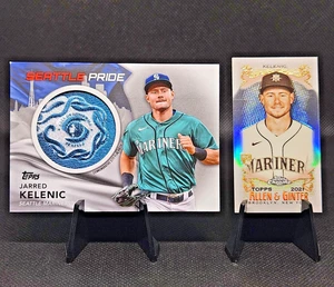 2022 Topps City Flag Patch JARRED KELENIC #CFP-JK + 2021 Chrome A&G Mini RC #252 - Picture 1 of 8