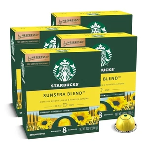 Starbucks by Nespresso Vertuo, Sunsera Blend, 32-count Coffee Pods, Brews 7.8 oz - Picture 1 of 1