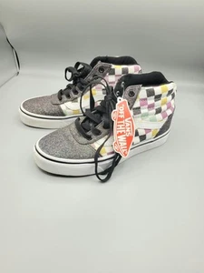 Vans Old Skool Size 5.5 Womens SK8-HI Glitter Checkerboard Skate Shoes Sneakers - Picture 1 of 8
