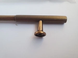Paquete de 12,6 pulgadas (320 mm) de latón antiguo tira de gabinete de cocina mango - Imagen 1 de 10