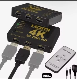 HDMI 5in1 Splitter Switch Kabel Umschalter Verteiler Adapter Ultra HDCP 3D (TOP) - Bild 1 von 7