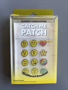 CATCH ME PATCH Emoticon Spot Patch Acne Trouble 36 Pimple Patches - Picture 1 of 4