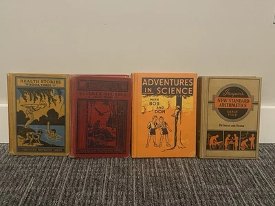 ANTIQUE 1930s Children’s Educational Books! Science, Arithmetics & More! Nice! - Image 1 of 4
