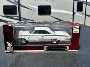 Road Signature 1964 Mercury Marauder 1/18 Scale Diecast Model White/blue Inter. - Picture 1 of 7