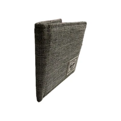 Herschel Supply Company The Roy Wallet Gray Raven Crosshatch RIFD Block New - Image 1 of 4