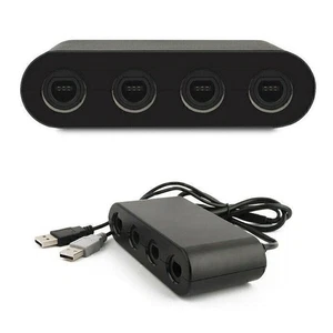 Convertidor adaptador USB de 4 puertos para controlador GameCube para Nintendo Wii U y PC - Imagen 1 de 5