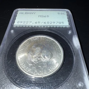 1936 Albany Commemorative Half Dollar PCGS MS65 ✳️✳️OGH / RATTLER✳️✳️ - Picture 1 of 5